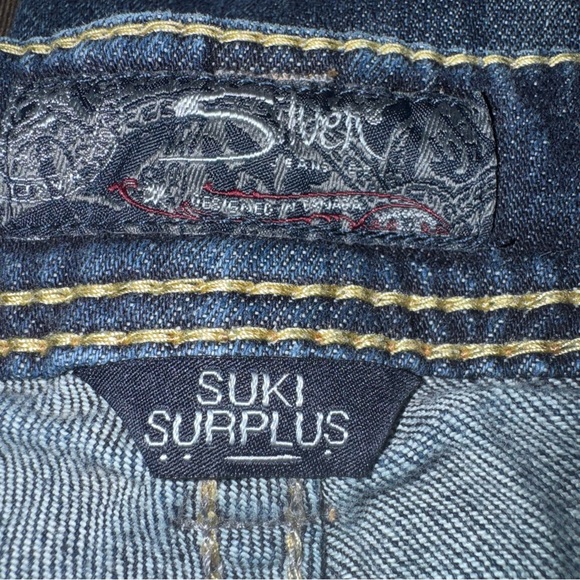 Silver Jeans Suki Surplus Bootcut Dark Wash Womens 26x31 Stretch Denim Flare Fit - Picture 4 of 9